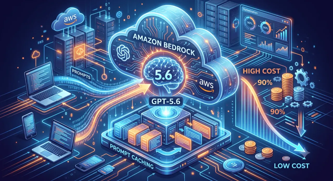 GPT-5.6がAmazon Bedrockに対応：プロンプトキャッシュで料金90%割引になる仕組み