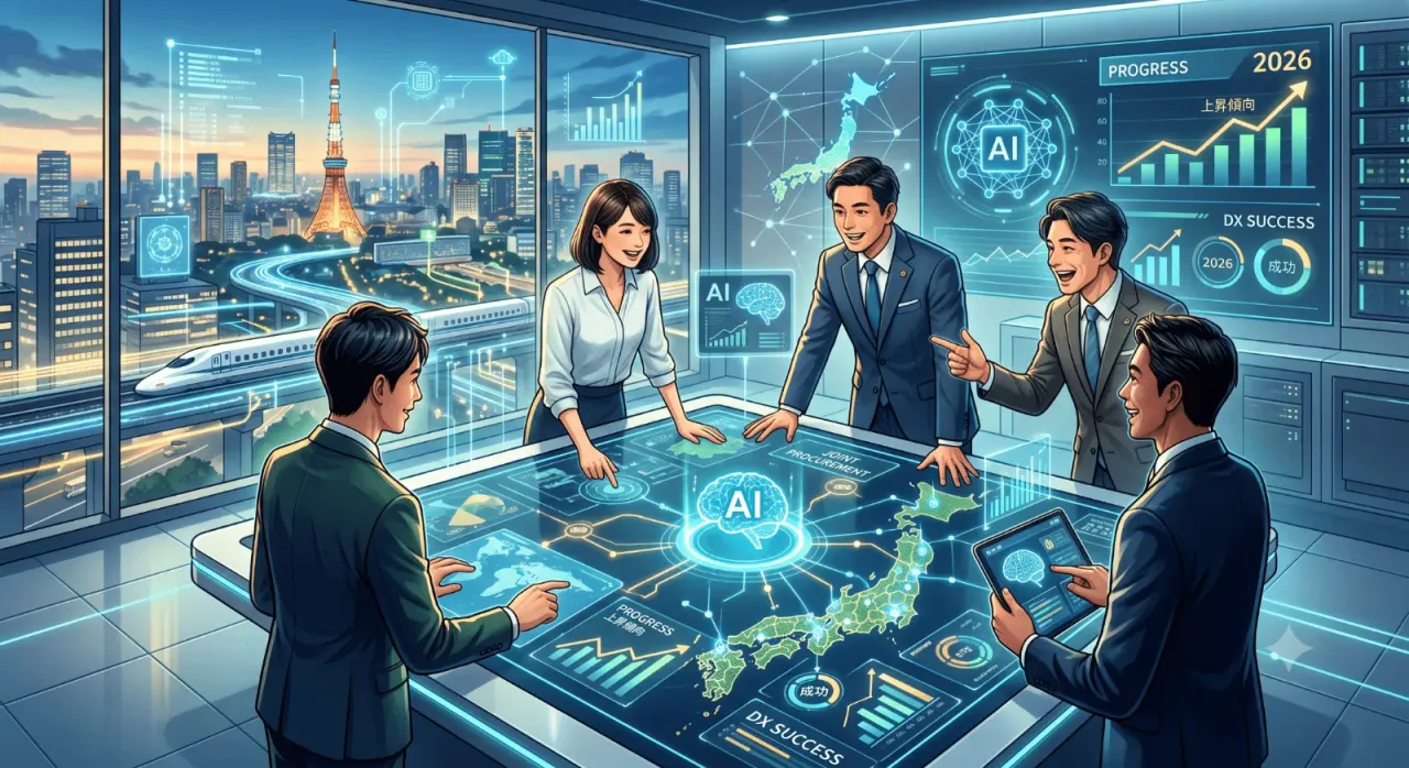 自治体DX事例集2026最新版｜生成AIと共同調達の進捗・成功条件を徹底解説