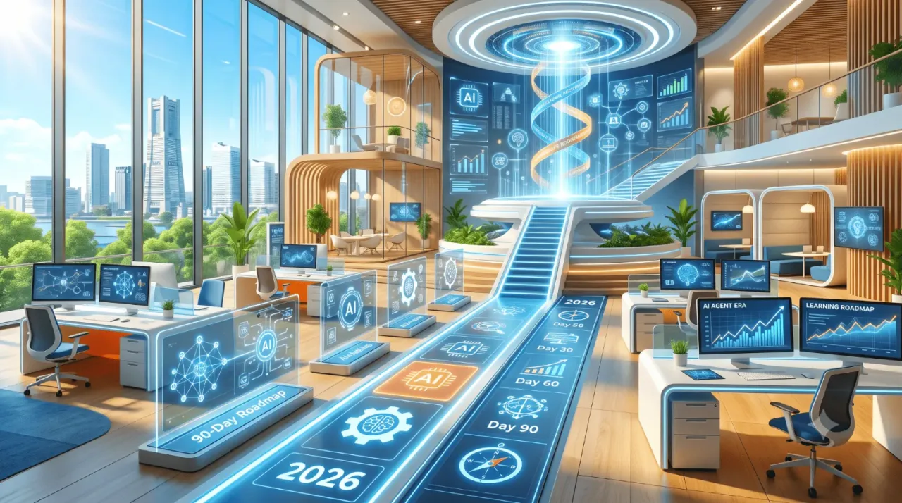 AIエージェント時代の研修はどう変わる？2026年最新の人材育成トレンドと90日ロードマップ