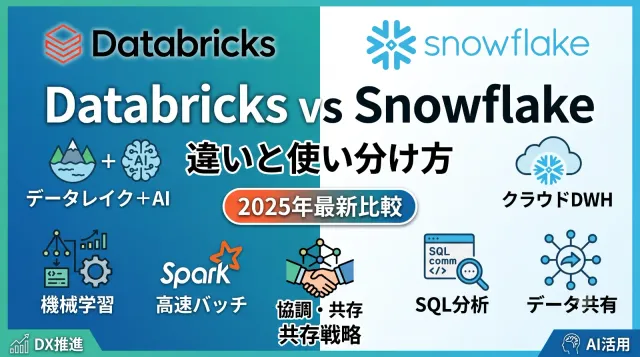 DatabricksとSnowflakeの違いと使い分け方｜2025年最新比較・共存戦略