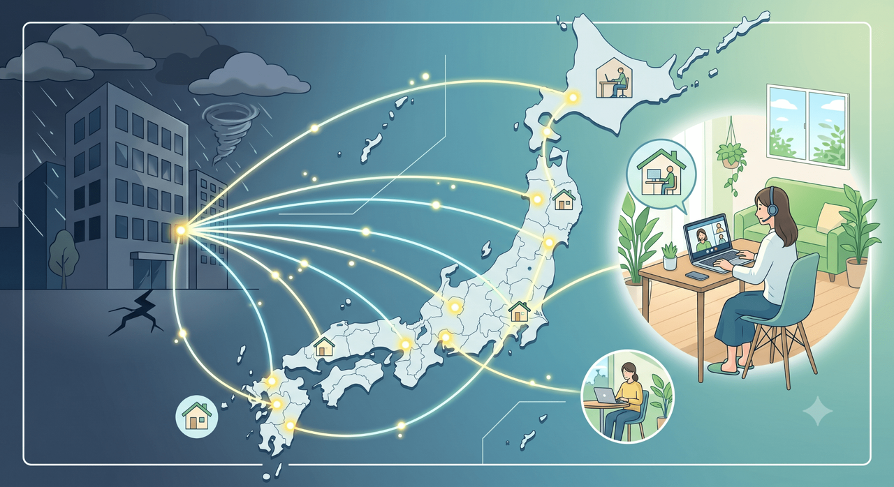 災害に強い会社とは？リモートワークが守る“人と業務”の新常識｜分散型BCPで実現する防災×テレワーク戦略