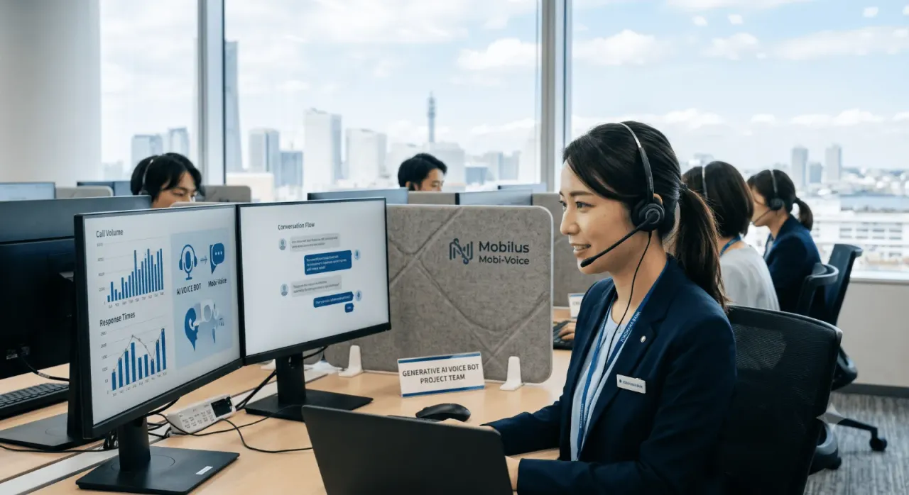 横浜銀行のAIボイスボット導入事例 ― モビルス「Mobi‑Voice」で実現した生成AI電話応対の裏側