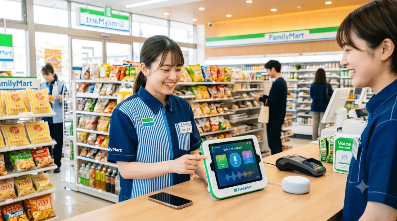 ファミリーマートの音声AIマニュアルに学ぶ現場DX成功パターン