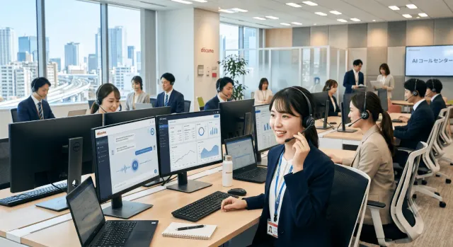 NTTドコモビジネスに学ぶ生成AIコールセンター導入術｜月間3,000件規模の問い合わせ自動化