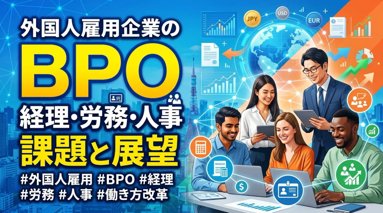 外国人雇用企業の経理・労務・人事BPO課題と展望