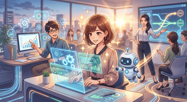 AI導入で社員が輝く！モチベーションを高める3つの仕組みと成功ステップ