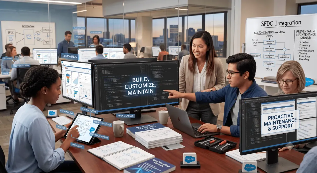 Salesforce（SFDC）を基盤とした営業支援システムの構築とカスタマイズ・保守