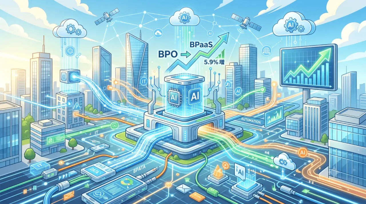 IT系BPO市場5.9％増の裏側｜AI BPaaSが業務委託を変える理由