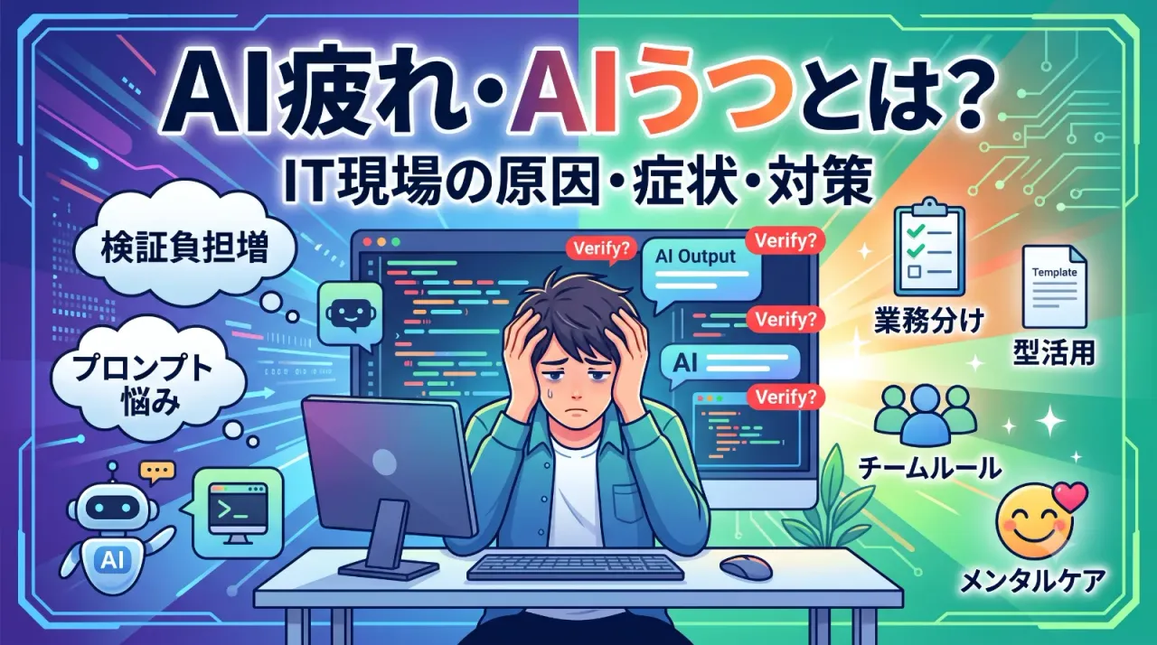 AI疲れ・AIうつとは？IT現場の原因・症状・対策